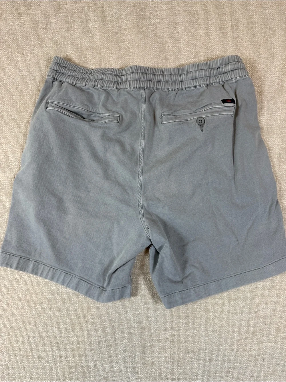 Faherty Men's Essential Drawstring Shorts Gray Size Medium